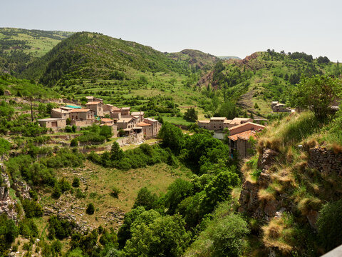 Views over the village of Castellar de N'Hug