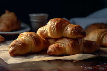 well-baked croissants