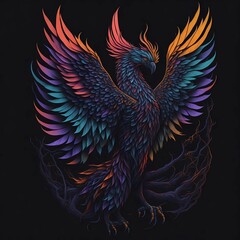 Obraz premium Águila ilustración abstracto