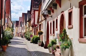 Karlstadt, historische Altstadt, Fischergasse