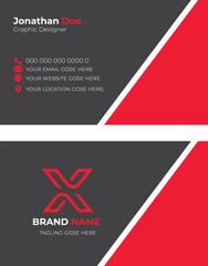 Fototapeta premium Sample text is for display only and may not be included in the end use – add your own text or images Clean Design Business Card Layout Business Card Mockup Classic Floating Business Fully editable – a