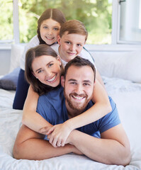 Obraz premium This is the best part of life. Shot of a young family spending time together at home.