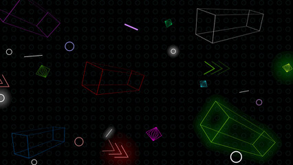 3d shapes background