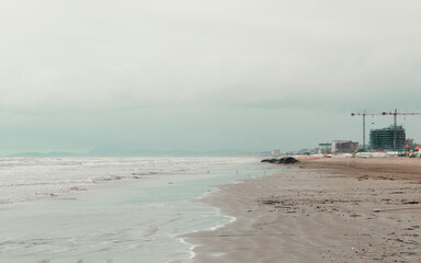 Buildings under construction, outdoors