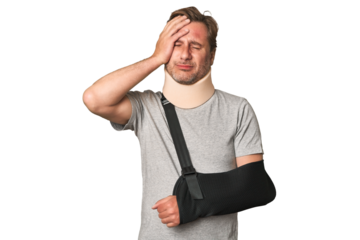 Captivating studio portrait portrays a man in vulnerable pain, evoking empathy and compassion.