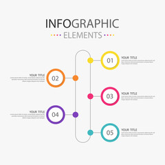 Timeline vector abstract infographic elements with bullet. Business infographics.