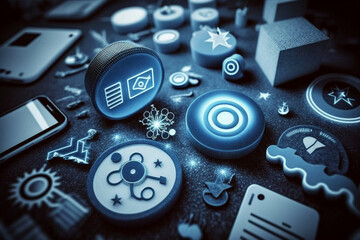 Big data technology and data science. Data scientist querying, analyzing and visualizing complex data set on virtual screen. 