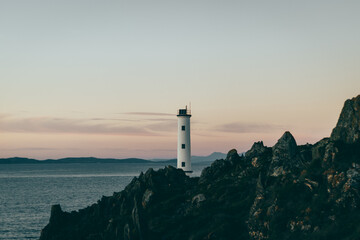 Atardecer en el faro