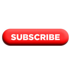 Subscribe button 3d Transparent Png