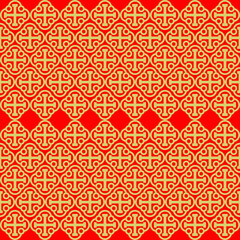 Seamless Repeatable Abstract Geometric Pattern. Vector Background.