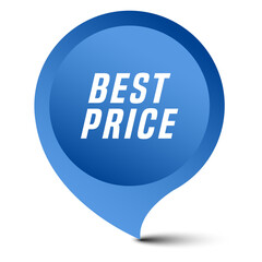 Colorful vector flat design banner best price. This sign is well adapted for web design.