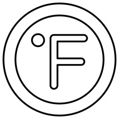 An icon design of fahrenheit 