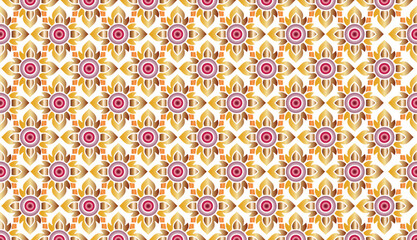 Seamless pattern with decorative elements