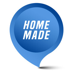 Colorful vector flat design banner home made. This sign is well adapted for web design.