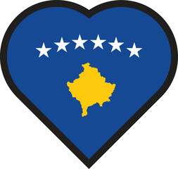 love flag Kosovo