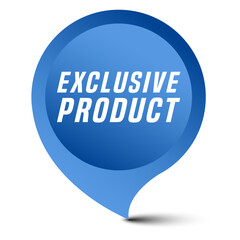 Colorful vector flat design banner exclusive product. This sign is well adapted for web design.