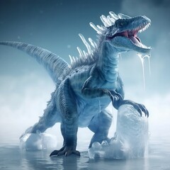 Obraz na płótnie Canvas tyrannosaurus rex dinosaur 3d render