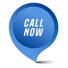 Colorful vector flat design banner call now. This sign is well adapted for web design.