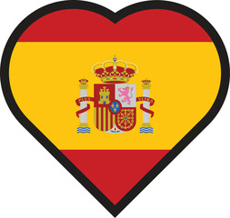 Fototapeta premium love flag spain