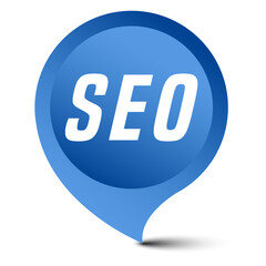 Colorful vector flat design banner seo. This sign is well adapted for web design.