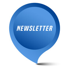 Colorful vector flat design banner newsletter. This sign is well adapted for web design.