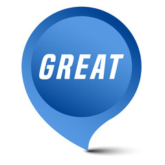 Colorful vector flat design banner great. This sign is well adapted for web design.