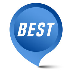 Colorful vector flat design banner best. This sign is well adapted for web design.