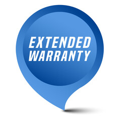 Colorful vector flat design banner extended warranty. This sign is well adapted for web design.