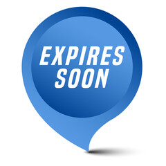 Colorful vector flat design banner expires soon. This sign is well adapted for web design.