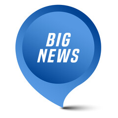 Colorful vector flat design banner big news. This sign is well adapted for web design.