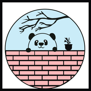 illustration of nature panda
