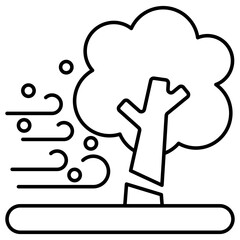 A perfect design icon of windstorm 