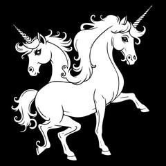 Obraz na płótnie Canvas Unicorn Horse 