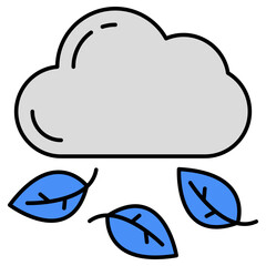 Perfect design icon of leaf storm 
