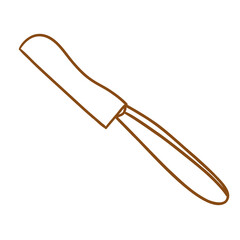 kitchenware_doodle_handdrawing_butter knife