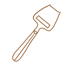 kitchenware_doodle_handdrawing_butter spoon 