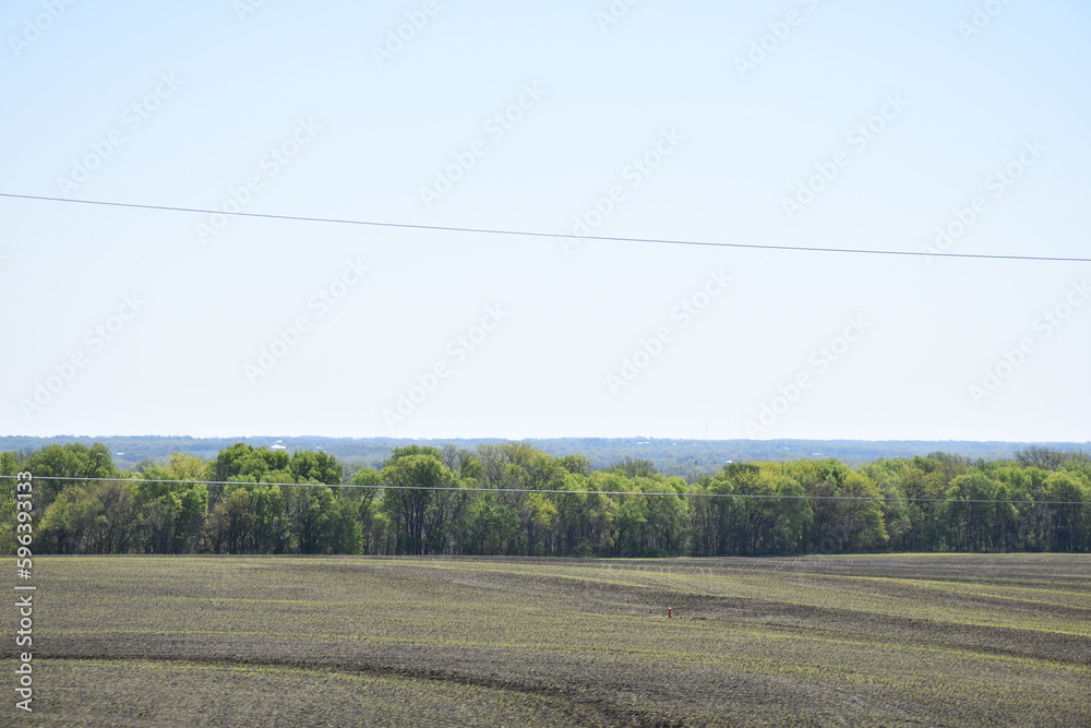 Wall mural farmland