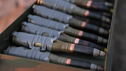 Ukrainian Anti-aircraft system 23mm guns close up