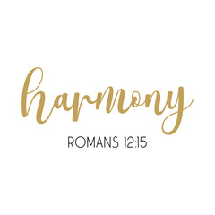 Harmony PNG, Bible Verse PNG, positive text, Christian quote, religious PNG