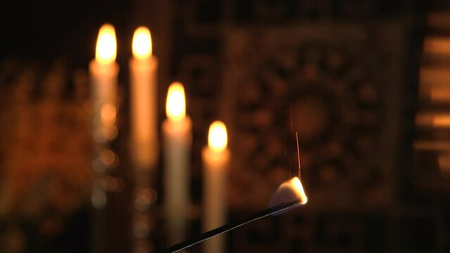 Insense with candles