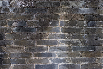 Grey brick wall texture pattern