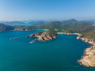 Obraz premium Aerial view of Hong Kong Sai Kung landscape
