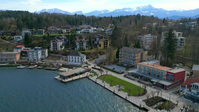 City of Velden at Lake Woerthersee in Austria - travel photography