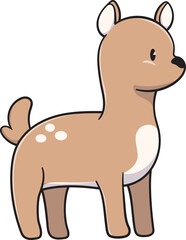 Cartoon cute Deer, Animal