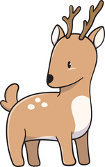 Cartoon cute Deer, Animal