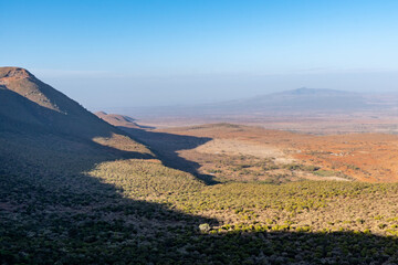 View of the Great Rift Valley in Kenya, Africa
