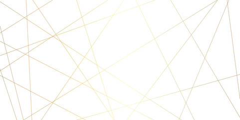 Abstract luxury golden geometric random chaotic lines with many squares and triangles shape background. golden wave line background.