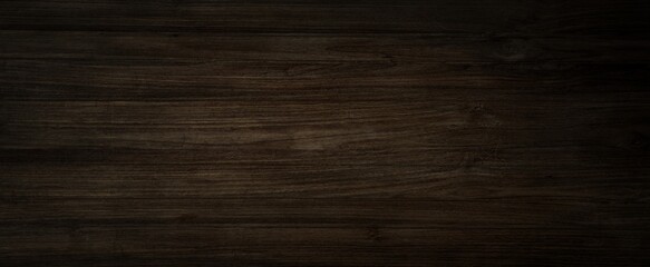 Dark wood background, old black wood texture for background - 596398784