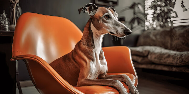 Galgo Spanish with chair
