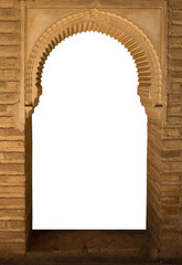 Empty arc in arabic style, png 